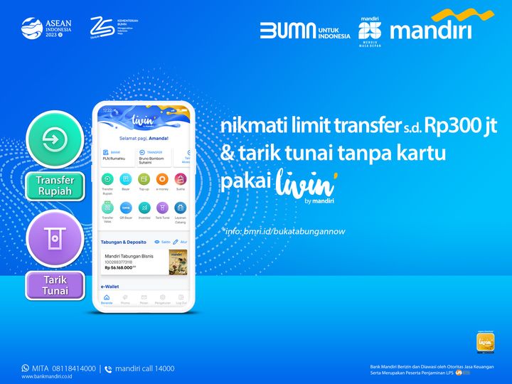 Cara Membuka Rekening Mobile Banking Mandiri LIVIN